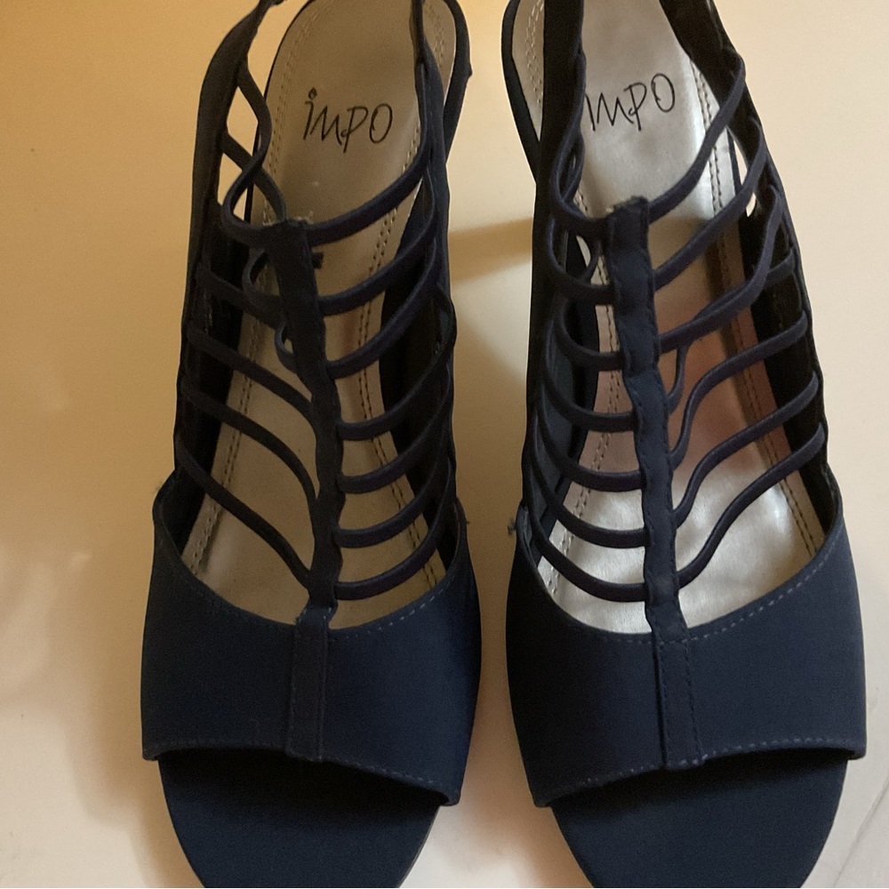 Impo Women's Strappy Navy Heels